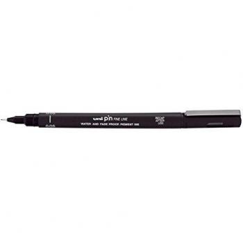 Uni-Ball – Lote de 12 rotuladores técnicos de punta calibrada 0,5 mm, color negro