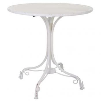 Mesa de metal blanca Alexandra House Living 80 x 78 x 80 cm