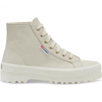 Superga Women's Beige Eggshell Ankle Boots 2341