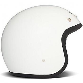 DMD - Casco de Moto Unisex Blanco Liso X-Small Blanco Brillante