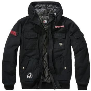 Brandit x Iron Maiden IRM Bronx Black Jacket XL - 100% Cotton Shell, 100% Polyester/Cotton Lining