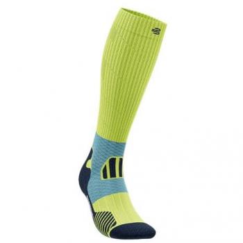 Bauerfeind Men's Trail Run Compression Socks - Green, Size 46-49