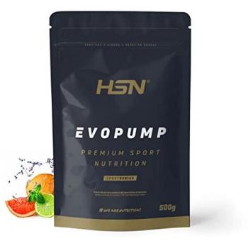 Pre-entreno Sin Estimulantes Evopump HSN - Sabor Ponche de Frutas 500g | Alto en Nitratos, Citrulina y Arginina | No-GMO, Vegano, Sin Gluten