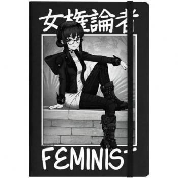 Cuaderno A5 Feminista Tokyo Spirit Blanco/Negro One Size