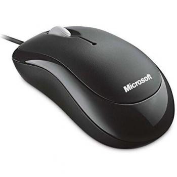 Microsoft Basic Optical Mouse - Ratón con cable, compatible con Mac y Windows, color negro