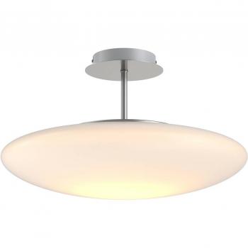 Lindby Lámpara de techo LED Gunda, moderna, hecha de vidrio opalino blanco, ideal para salón y comedor, con 1 bombilla