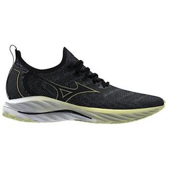 Mizuno Wave Neo Wind Men's Running Shoes - Black/Yellow/White