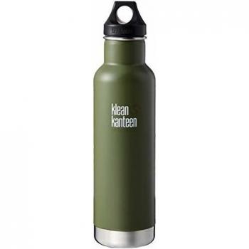 Klean Kanteen Botella Clásica insulada 20oz, Adultos Unisex, Verde, 282.2 mm H x 72.9 mm W