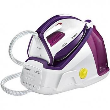 Bosch TDS6030 EasyComfort Serie 6 - Centro de planchado, 2.400 W, 5.7 bares, con 370 g de supervapor, función iTemp, color blanco y violeta