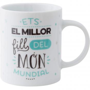 Mr.Wonderful - Taza Eres el Mejor Hijo del Mundo Mundial con Contenido en Catalan
