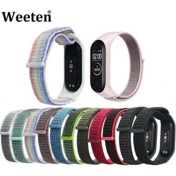 Correa de Nylon Suave Colorida Roja para Mi Band 6 y 7 - Repuesto para Pulsera Inteligente Xiaomi