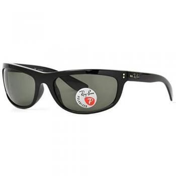Ray-Ban Balorama II Glossy Black Polarised Green - Black - One Size Size