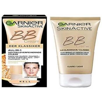 Garnier Skin Active BB Cream Classic 50 ml - Lightweight, moisturizing formula, provides natural coverage, evens skin tone, SPF 15 protection, suitable for all skin types
