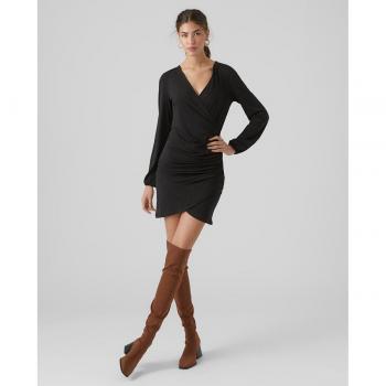 Vestido cruzado de fiesta VMHADLEY L/S V-Neck de Vero Moda