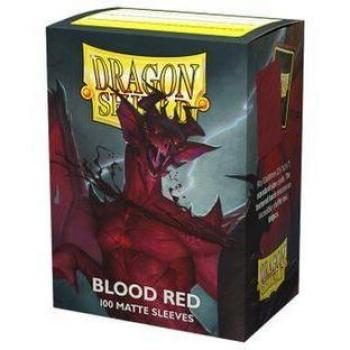 Fundas Dragon Shield Blood Red Matte - Paquete de 100 unidades para cartas coleccionables