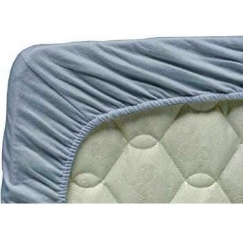 Bebé Briljant JHL090X200X00 niños Spannbetttuch, Jersey, blanco
