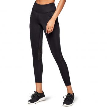 AURIQUE Leggings de Deporte Mujer, Negro