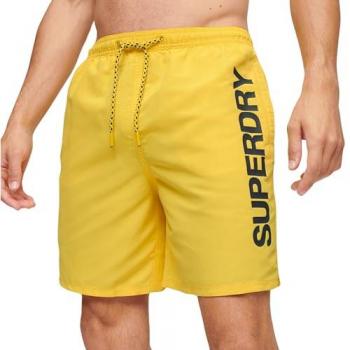 Bañador Superdry Sport Graphic 17 pulgadas para hombre amarillo negro XXL