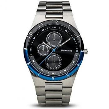 BERING Reloj Analógico para Hombre de Cuarzo con Correa en Acero Inoxidable 32339-702