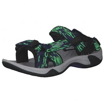 Sandalias Deportivas CMP Hamal para Niños con Velcro, Azul y Verde Flúor, Talla 41 EU