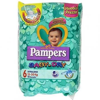 Pampers - Baby Dry - Pañales - Talla 6
