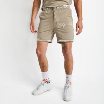 Project X Paris Men's Embroidered Logo Shorts - Gray - Size S