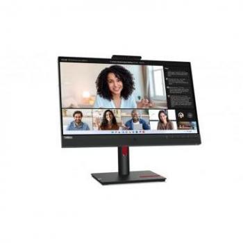 Lenovo ThinkVision T24MV-30 23.8 Full HD LED IPS Monitor with Webcam, Flicker-Free, 75Hz Refresh Rate, USB-C Connectivity