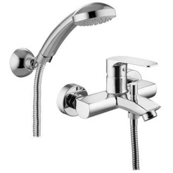 Mezclador Externo para Bañera Paffoni Lime LM023CR Cromado de Latón con Ducha Orientable y Aireador