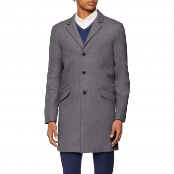 Only & Sons Onsjulian Solid Wool Coat, Abrigo para Hombre, Gris Medium Grey Melange, Large