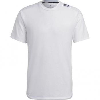 Camiseta de fitness adidas Designed For Training D4T para hombre - Blanco