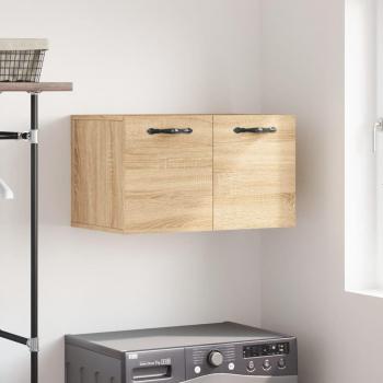 Armario de pared de madera ingeniería roble Sonoma 60x36,5x35 cm Marrón