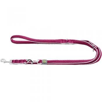 Correa de Adiestramiento Hunter Hilo Rosa para Perros, Fucsia, 2 m, Ajustable