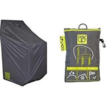 Funda protectora gris para sillas apilables 66 x 66 x 120 cm