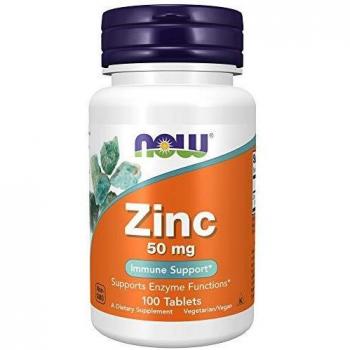 Now Foods Zinc, 50mg, 100 Tablets