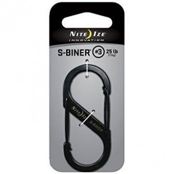 Mosquetón Doble S-Biner Mini Nite Ize Gr. 3 67 mm x 29 mm Acero Inoxidable Negro