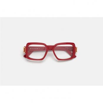 Marni Zamalek Optical Bordeaux XYJ Men's Eyeglasses Burgundy Size 54 - Frame Only, Blue Light Block Available
