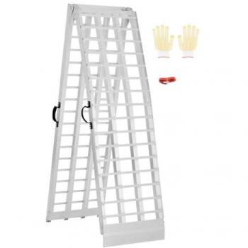 Vevor Heavy-Duty Aluminum Loading Ramp, 680 kg Capacity, Foldable with Wide Surface and Handles, Universal for Motorcycle, Scooter, Bicycle