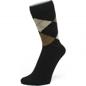 Argyle negro del tobillo calcetines