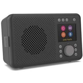 Pure Elan Connect+ Radio de Estantería Portátil con Internet, Bluetooth y DAB/DAB+/FM - Color Carbón