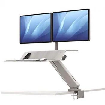 FELLOWES Station Assis-DEBOUT Lotus RT Double - Blanco