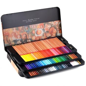 newdoer marco Renoir 100 aceite de colores Lápices de colores para dibujar artista de dibujo con lápices caja de lata Set