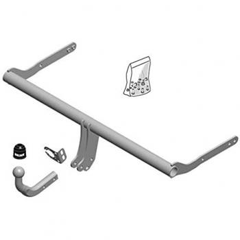 Enganche de remolque Brink Fijo 600600 con capacidad de carga de hasta 750 kg, compatible con vehículos específicos, fabricado en acero resistente a la corrosión, incluye kit de instalación y homologación europea