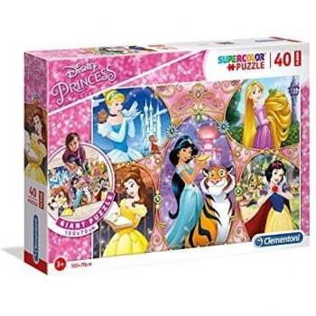 Puzzle de Suelo Princesas Disney - 40 Piezas Supercolor