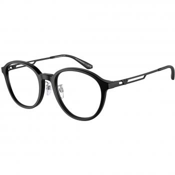 Emporio Armani EA3225F Asian Fit 5001 Armazones para Hombre Negros, Lentes Recetadas Para Hombre Negros, Gafas Recetadas para Hombre Negras, Ajuste Asiático 5001 Gaf