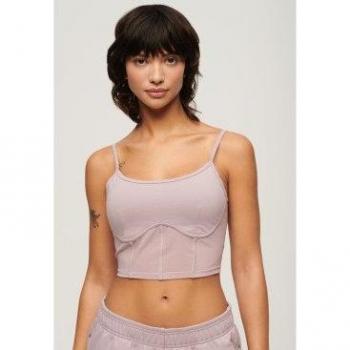 Superdry Women's Sport Tech Corset Sleeveless T-Shirt in Pink (S) - Multi-Sport Cotton Homewear 2024