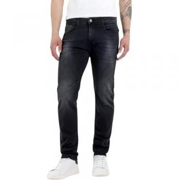 Replay Slim Fit Stretch Jeans 'Anbass' in Dark Blue, Size 38/32