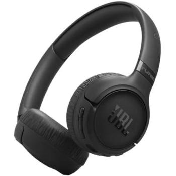 Auriculares Diadema Inalámbricos JBL Tune 680NC con Cancelación de Ruido Adaptativa, Bluetooth 6.0 y 76 Horas de Batería - Negro