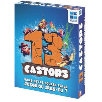 Juego de mesa Megableu 13 Castores - Carrera de castores con predicciones y bonificaciones