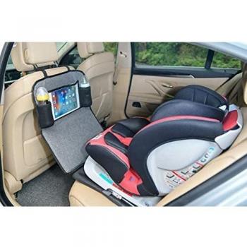 Protector de asiento de coche Altabebe con compartimento para iPad/Tablet Negro/Gris