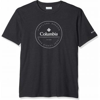 Columbia Onchan Park Camiseta de Manga Corta, Hombre, Black, Graphic 2, XL